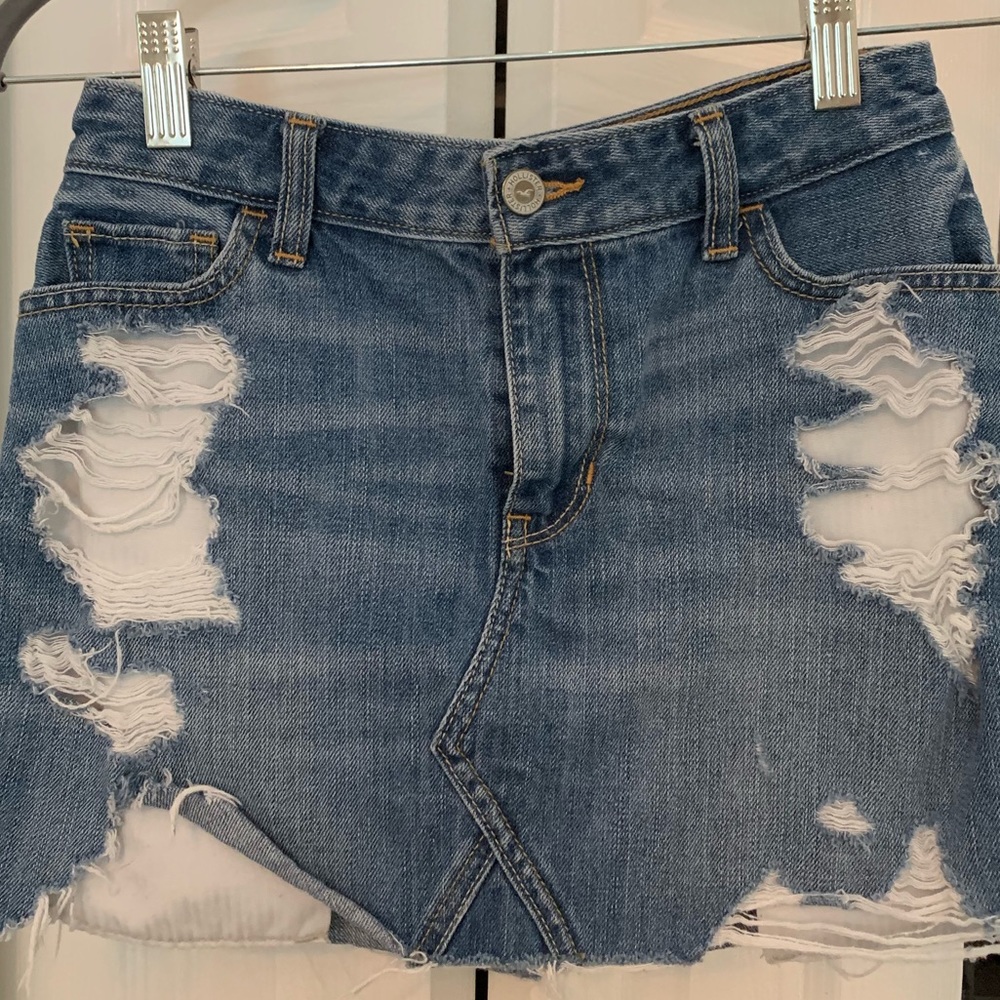 Hollister denim skirt